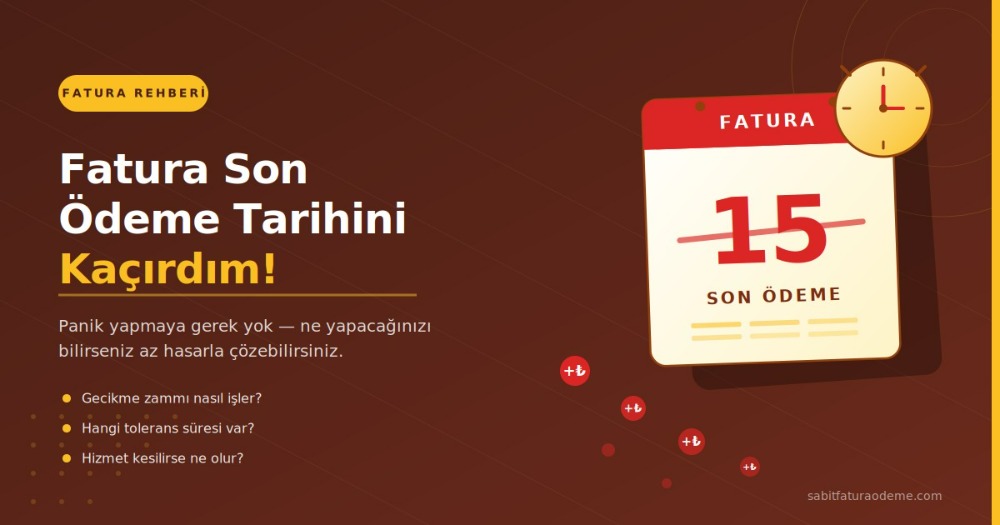 Faturalarımı Neden Ödemeliyim